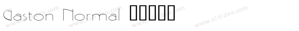 Gaston Normal字体转换